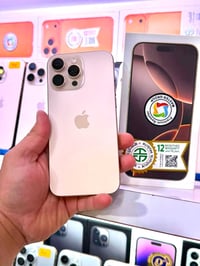 آيفون ١٦ برو ماكس • ذهبي • بطارية ٩٨