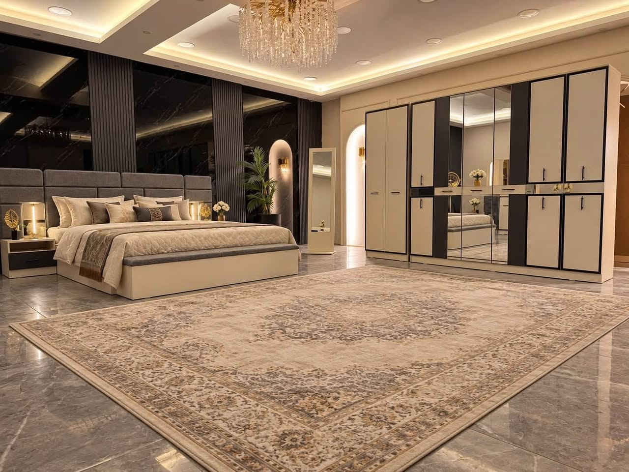 طقم ١٠ قطع • سرير مخزن • هاجر المودرن