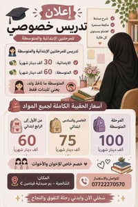 مدرسة خصوصية للمرحلتين الابتدائية والمتوسطة الابتدائية الكتاب الواحد ب...