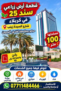 كربلاء شارع السيدة زينب • ١٠٠م • سند ٢٥