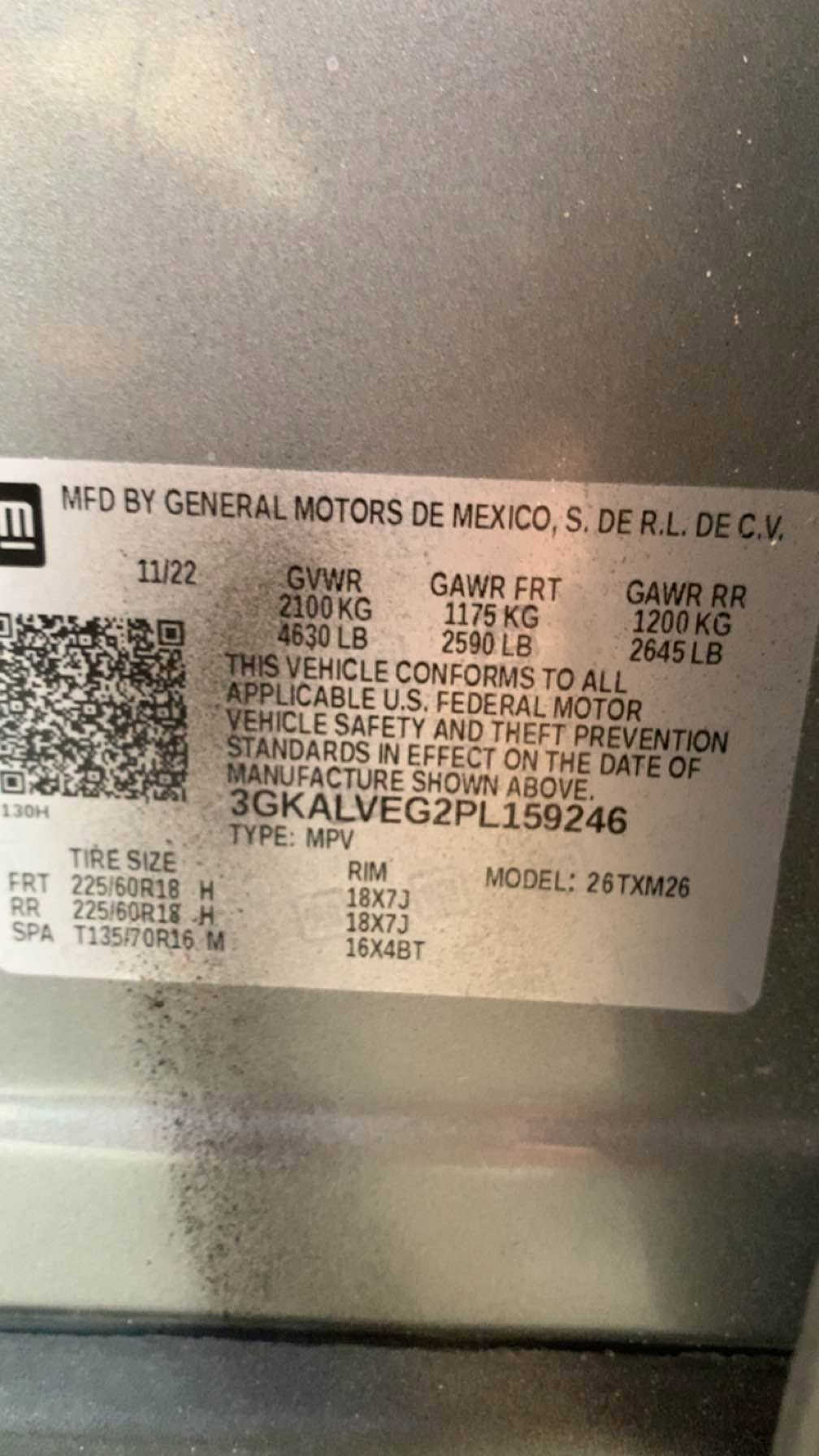 GMC TERRAIN 2023
رقم شاصي موجود بل منشور 
سعر..:120$ورقه بي مجال
ضرر..:4قطعه و ربع قماره صبوخ
بدون دواخل و بدون ايرباك
بجم و خلفي كبس 
رقم سه نه وي جديد
مواصفات SLT..AWD فول فول بس بدون فتحه
👇🏻
شاشه
كاميرة 
حساس
رادار 
بصمة
كشنات جلد و كهربائية 
بريك بصمة 
ويل كب 
فور ويل 
تحديد سرعة+ ABS
بابين بصمة
 حجر كزوز بشرط

مكان..:عقرة
واتساب👈🏻(***********) أربيل, العراق
