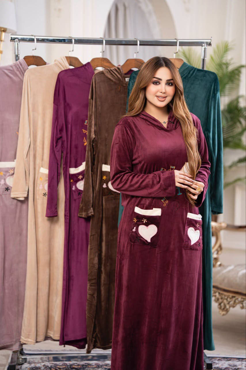 دشداشة نسائي • مخمل سوفت • مقاسات L-3XL