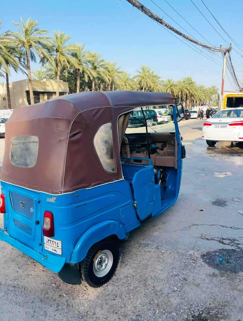 السلام عليكم تكتك للبيع مديل 22 رقم بغداد بااسمي تكتك كامله كبل لشارع سعر 8500 مكاني بغداد حي جهاد 
رقم ***********
