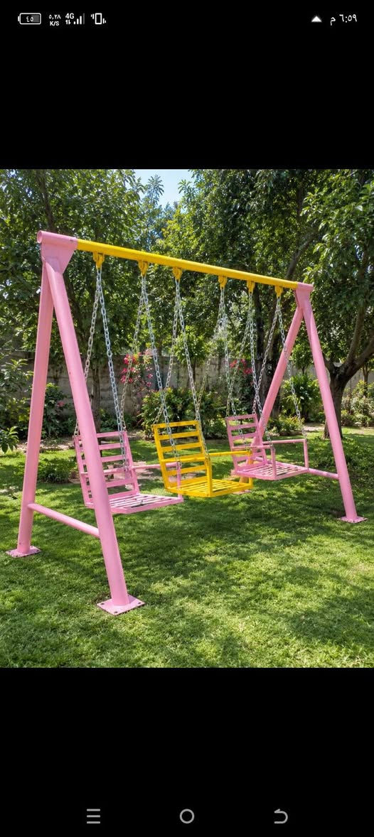 🌸 مراجيح للبيع 🌸
✨ شغل مرتب وقوي ومناسبة للحدائق والبيوت
🌿 شكلها حلو وتضيف لمسة جميلة للمكان
🎨 متوفرة بألوان مختلفة حسب المتوفر
📍 العنوان: الناصرية
🚚 متوفر توصيل داخل الناصرية
📩 للحجز والاستفسار راسلوني خاص
📞 ***********
