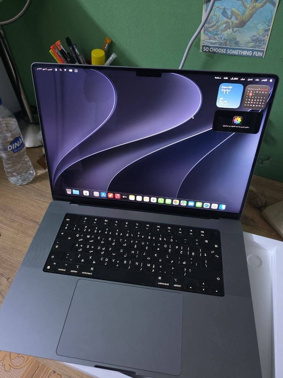 قطعة نادرة ماك بوك برو m1 pro نسخة  2021 - Inch 16
المعالج m1 pro 
الرام 16g 
الهارد ssd512g 
مشحون 50 مرة فقط بحالة الوكالة 
جهاز شرق اوسط عربي وليس امريكي 
مكفول وملحقات كاملة 
شاشة 120hz مناسبة للمونتاج والتصاميم 
السعر 1650الف فقط 
مكاني كربلاء الحر 
رقمي ***********
