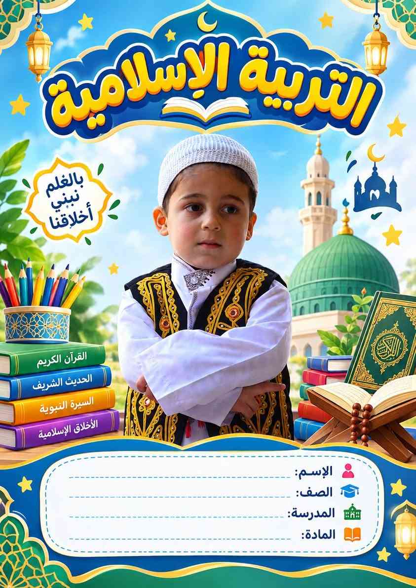 📚✨ غلاف دفتر طفلك… بتصميم يميّزه! ✨📚
حوّل صورة طفلك إلى ورقة لاصقة بحجم A4 بتصميم مدرسي مميز وجذاب، تحمل صورته الحقيقية وعنوان المادة بأسلوب أنيق ومحبب للأطفال. 🎒📖
🌟 تصميم خاص باسم وصورة الطالب
📐 مقاس A4
🖨️ جودة عالية ومناسبة للطباعة
🎨 ألوان وتصميم متناسق مع المادة الدراسية
✏️ مساحة لبيانات الطالب
💙 صورة الطفل تبقى هي العنصر الأساسي في التصميم
خلّي دفاتر طفلك مختلفة ومميزة من أول نظرة! 🌈📚
📩 أرسل صورة طفلك + اسم المادة، ودعنا نصمم له غلافًا خاصًا به.
للطلب والاستفسار مراسلة الصفحة أو الاتصال على الرقم ***********

نص مكتوب في الصور:
- دفتر الاجتماعيات التاريخ الجغرافيا الوطن الاسم: الصف: المدرسة: المادة:
- التربية الإسلامية بالعلم نبني أخلاقنا الإسم: الصف: المدرسة: المادة:
- القراءة الإسم: الصف: المدرسة: المادة:
- دفتر الرياضيات الإسم: الصف: المدرسة: المادة: