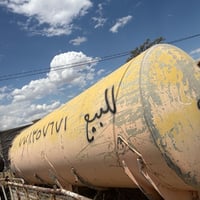 تانكي كلبنايز 12000 الف لترا للبيع نصيف يصلح للماء ويصلح تنكر سحب مياه...