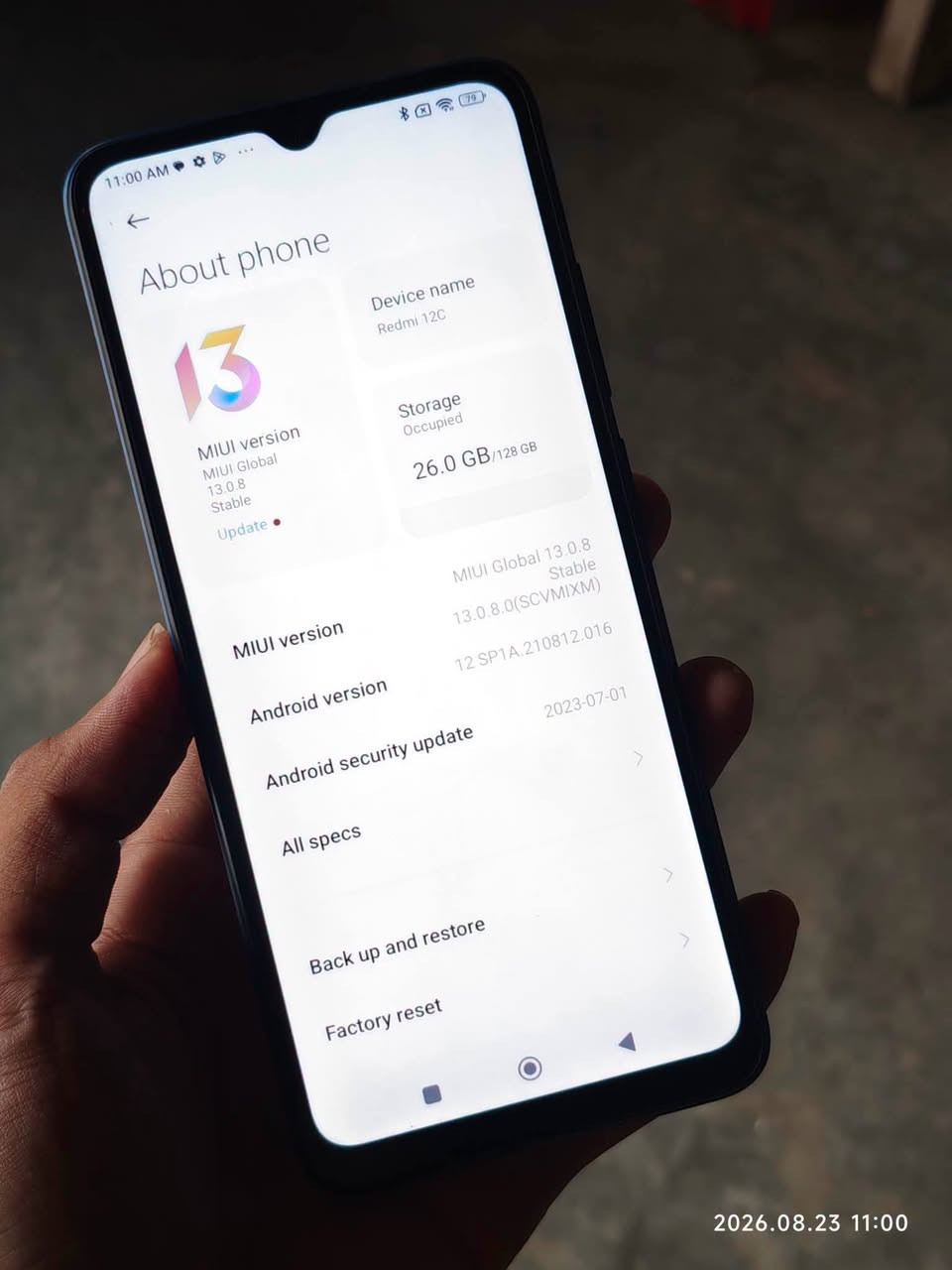 جهاز Redmi 12C
 نظيفه كلش شرط
 ذاكرة 64GB 
دبل سيم SIM
 بطارية 5000🔋
 السعر : 85 بي مجال
مكاني موصل : 
*********** اتصال 
يرهم مراوس
