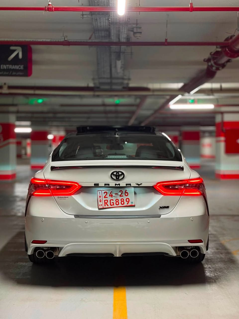 Toyota Camry XSE (Black Edition)
V6- (3.5L )  2024
فول مواصفات بدون حادث رقم كاتي يعني تسجيل إقليم كردستان فقط
رقم الشاصي 4T1KZ1AK6RU095265
دخول جديد ماشية 23 
مكان السيارة اريبل 
غير متواجد فيس بوك 
للاستفسار الاتصال ***********

