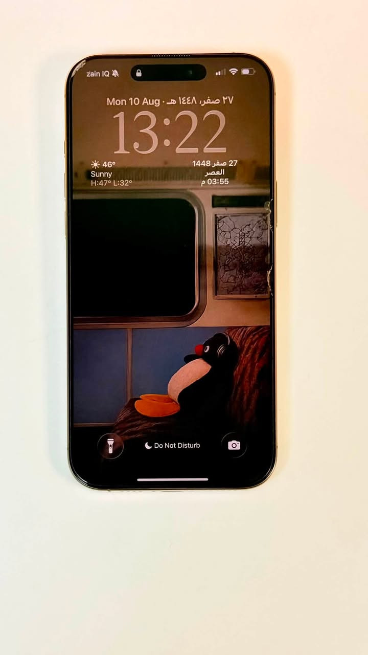 📱 للبيع: آيفون 16 برو ماكس (iPhone 16 Pro Max) 🔥✨
الجهاز أخو الجديد ونظيف جداً 100% ✨، استخدام بسيط ومحافظ عليه بالكامل ✅.
🛡️ الميزة الأهم: الجهاز لا يزال تحت ضمان ماستر! 👌🛡️
المواصفات:
 💾 الذاكرة: 256 جيجابايت
 🔋 نسبة البطارية: 100% 🔋⚡ (عدد دورات الشحن 185 فقط)
 🎨 اللون: صحراوي / Desert Titanium
 ✨ الحالة: نظيف جداً 💎 وبدون أي مشاكل أو تصليح 🛠️🚯
💵 السعر: 1,550,000 دينار عراقي (مليون و550 ألف) 💰💶

📍 الموقع: [الفلوجة] 🌍
📩 للتواصل والاستفسار، يرجى المراسلة على الخاص
 أو الاتصال على الرقم: [ *********** ] 📞📲
