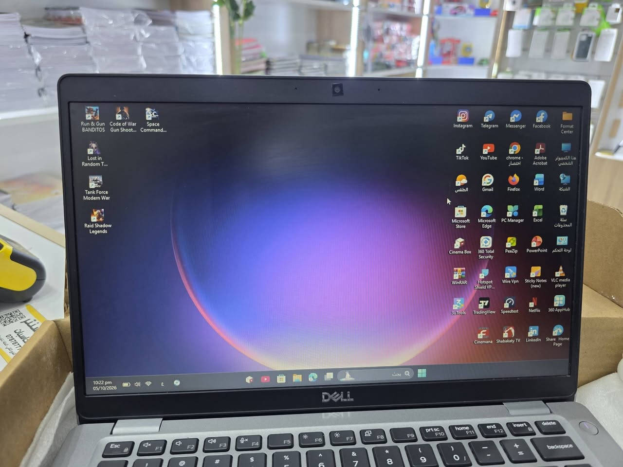 ديل ٥٤١٠ • i5 الجيل العاشر • SSD ٢٥٦GB