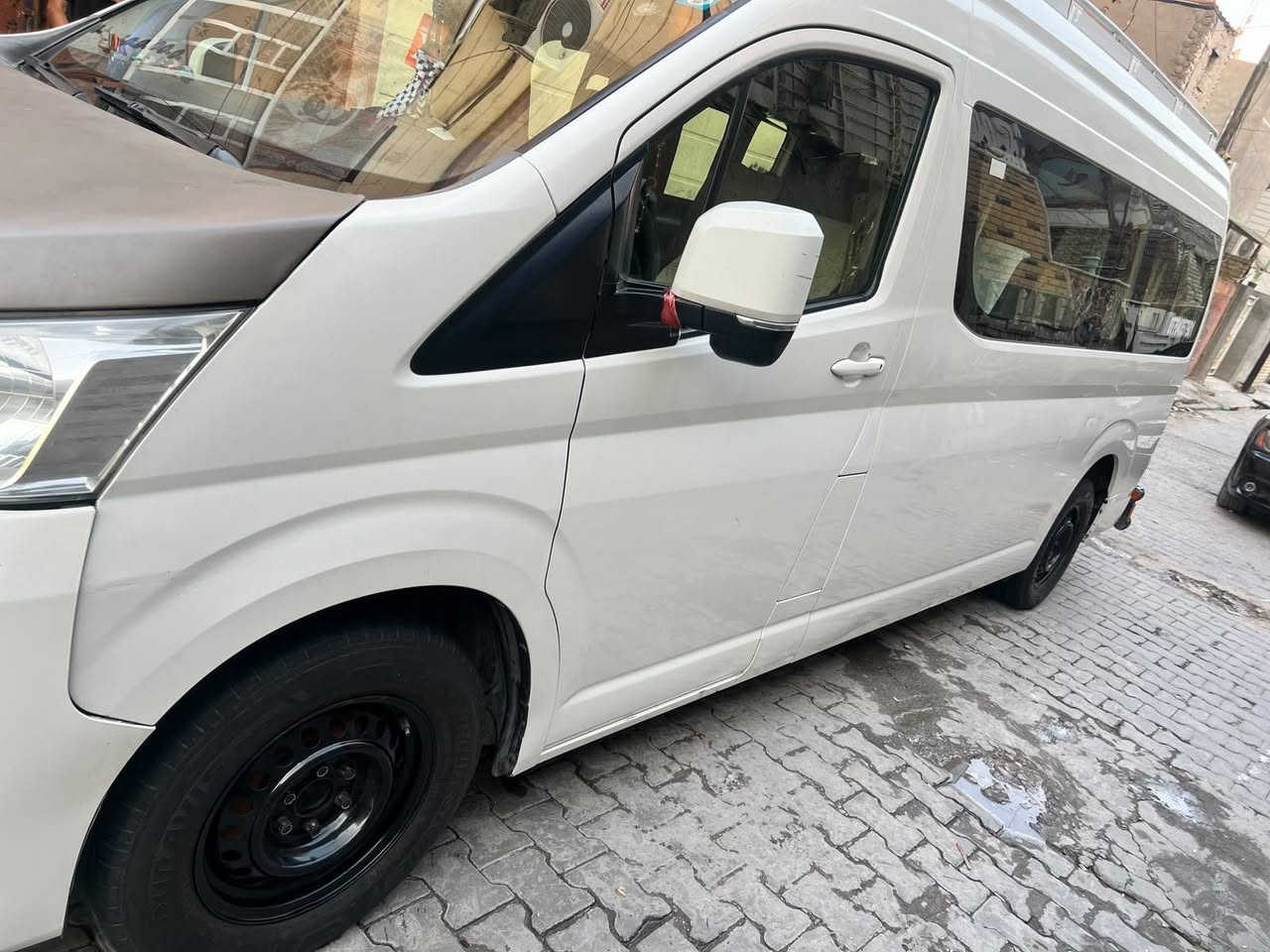 ألسلام عليكم هايسه موديل 2019 نص فول رقم بغداد مكفوله من صبغ سعرها 310 وبيها مجال عنواني بغداد المدينه رقم ***********
