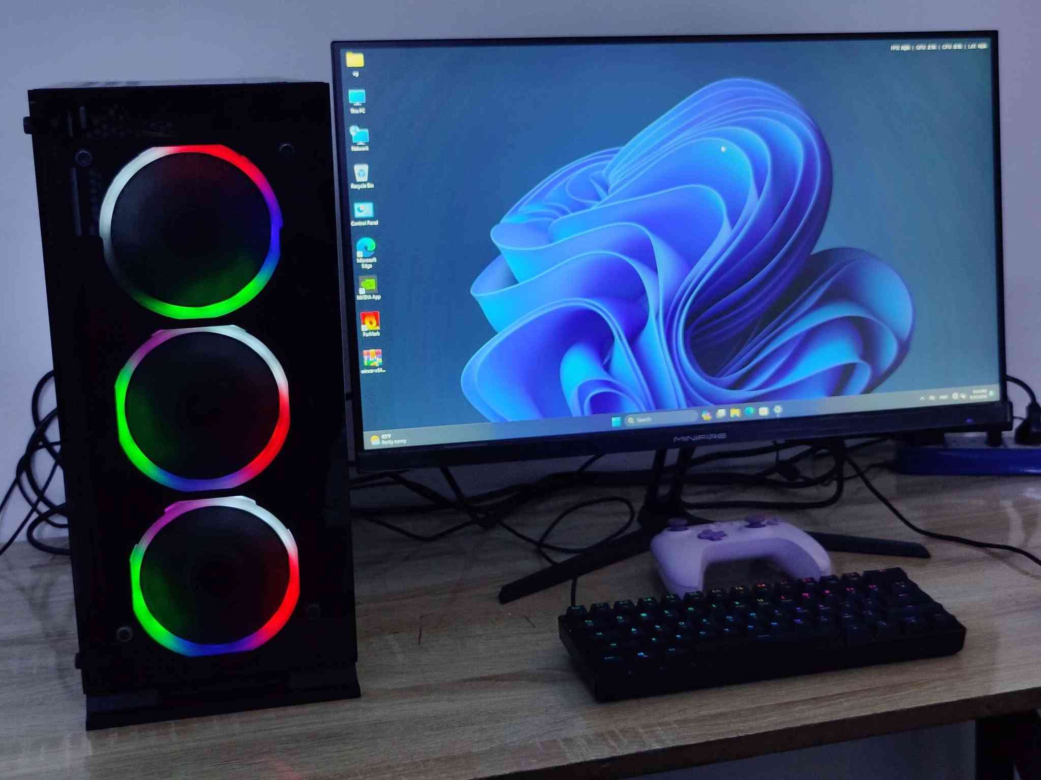 اخوان سلام عليكم
سيت اب كامل 
شاشة حجم 27 مع كيبورد وماوس وكمبيوتر 
المواصفات 
ryzen 5 3500x
msi gtx 1660 super VENTUS xs
ram  2x8 16 3200hz g.skill RGB 
msi b450m pro
hdd 1tb ssd 128gb 

الشاشة minifire ips 27inch FHD 120hz 
مع كيبورد وماوس 

مكاني بغداد الدورة 
بيها مجال حك الجية للشراي 
رقمي ***********
ما عندي توصيل بغداد, العراق

نص مكتوب في الصور:
- MSI GTX 1660 SUPER
- MB MSI B450M A PRO MAX
- RAM 16GB 2X8
- HDD 1TB
- SSD 128
- MONITOR 27INCH 120HZ IPS PANNEL