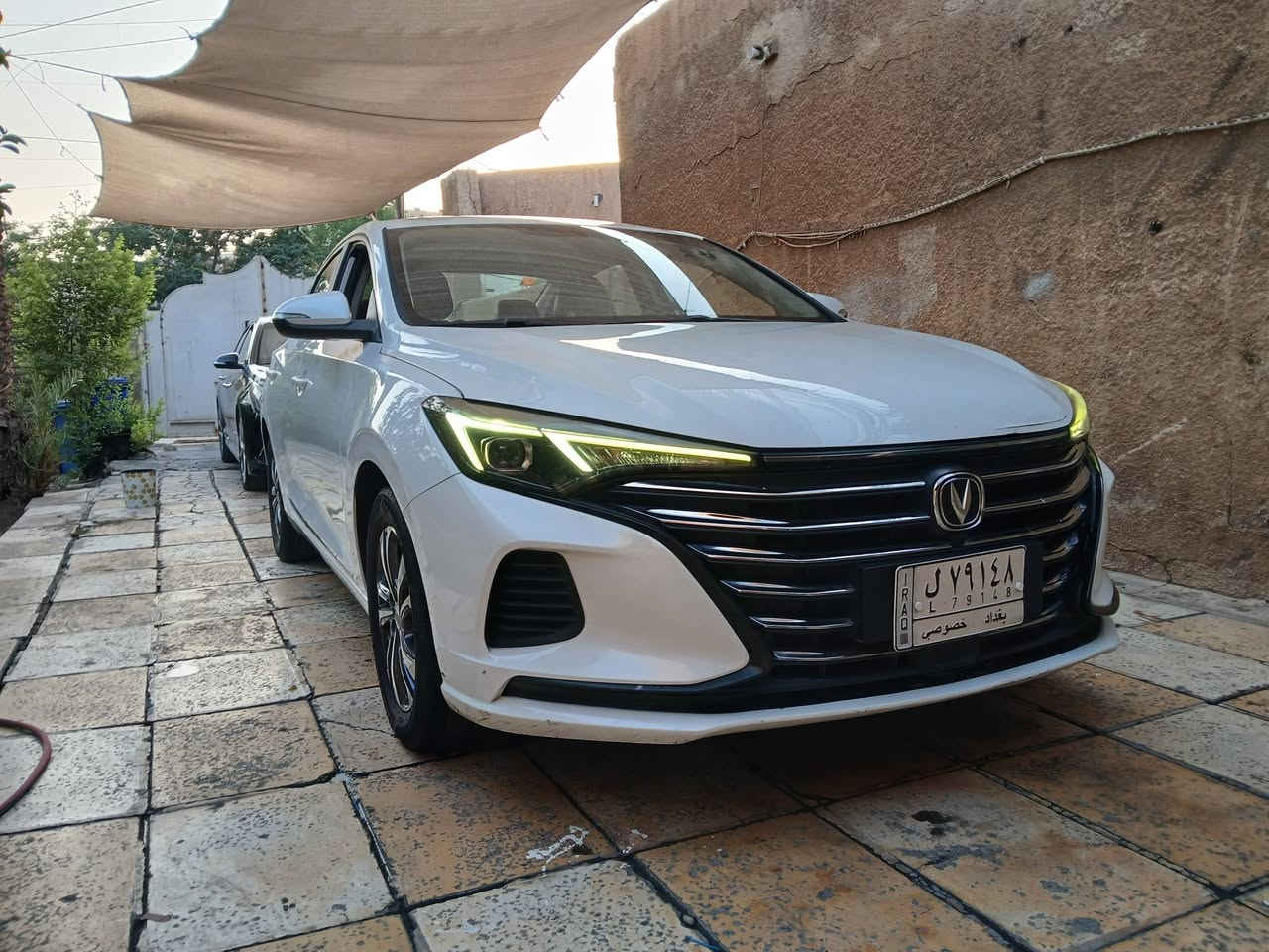 شانجان موديل 2022
رقم بغداد سنويه لل2027
بعده بالضمان 
ايدو بلاص نص فول 
فتحه 
بصمه تشغيل وبصمه ابواب وبصمه صندوك 
هاندبريك بصمه 
شاشه جبيره 
حساسات خلفيه 
كامره خلفيه 
محرك 1.6
لد نهاري 
تحكم مري جانبي كهربائي+اشاير بالمري
مانع انزلاق 
كشنات جلد 
داخل لونين 
تحكم سترين اوامر صوتيه 
كروز سرعه 
تبريد بيانو
تشغيل عن بعد 
تحكم لايت كهربائي 
ماشيه ٨٢ الف 
السياره ماعليه قسط 
باسم شركة البخيت  تريد تحويل تريد مكاتبه
السعر ١١٠ وبيهه مجال  *********** مكاني بغداد حي الجهاد
