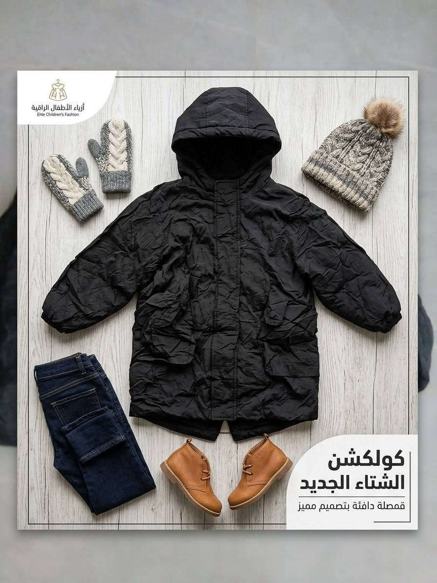 كولكشن شتوي • جاكيت دافي • مقاسات ٢-٦ سنين