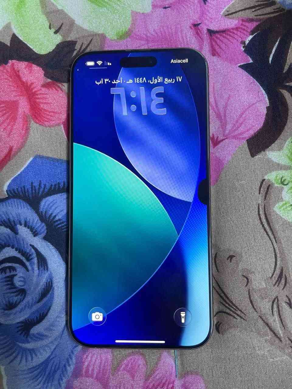 ايفون 16 برو ماكس بطاريه ٨٩ مبدل ضهر ليزر او بي هاي بل شاشه سوده مكاني بغداد سعر مليون بي مجال ***********
