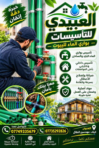 تأسيس بواري ماء • ربط السخانات • كربلاء مهندسين