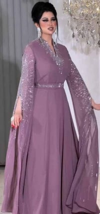 فستان سهرة • ملبوس مرة واحدة • فري سايز