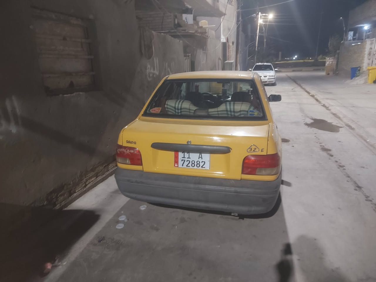 السلام عليكم  سايبا موديل 12للبيع
سياره بسمي مصفره  سياره جديده  بس مكينه بيه تنقيص قليل يعني كبدايه وكير لرابع يفلت ولباقي كله مكفول تخم تاير صار شهر من شادهن سعر 25 وبيه مجال قليل رقم الهاتف *********** مكاني واسط العزيزيه
