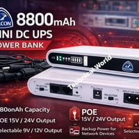 🔥 متوفر الآن MINI DC UPS FALCON 🔥  حل عملي لاستمرار الإنترنت وتشغيل أج...