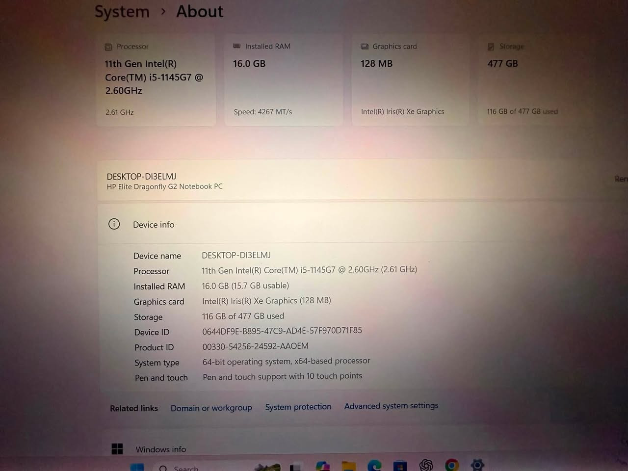 Hp Elite Dragonfly G2 NoteBook Pc
-intel Core i5TM 11th 2.6GHz
-Intel Iris Xe Graphics
-16GB DDR4 RAMTM
-512GB PCle NVMeTM SSD Samsung
-13.3” inch Screen
-BackLight Keyboard
-X360 Rotation & Touch Screen
-HDMI  Type-C  USB 3.1
-FingerPrint Support
- Price 600,000IQD
- Iraq,Basra
***********

