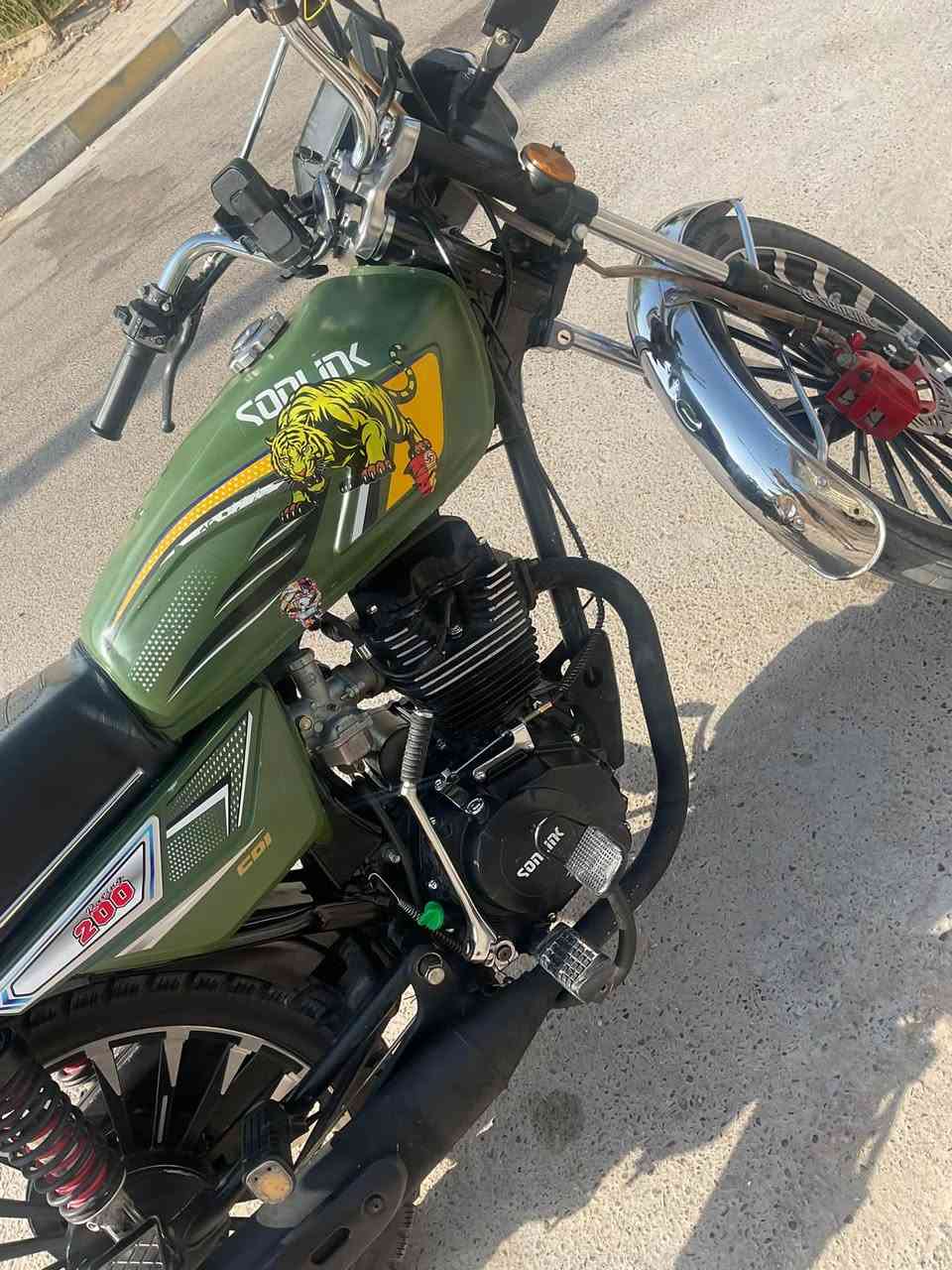 سونك موديل 25 مكفوله من كلشي سلف لايت ثلجي اشاير محرك ما مفتوح شلعه اتخبل الدراجه جديده السعر  750مكاني محموديه اللطيفيه هذا رقمي بي وتساب*********** ///***********
