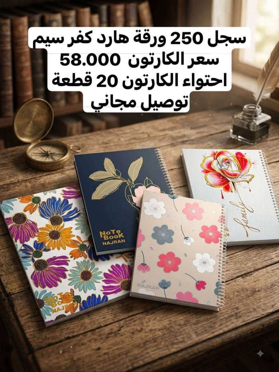 سجلات • دفاتر • توصيل مجاني