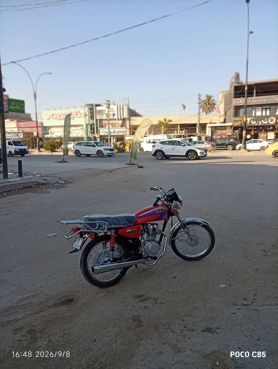 نامه طبق شلامجه مكينه شلامجه وشاصي امتياز مديل ٢٠٢٦ دراجه صارلها ستيام من مطلعها وكيل دراجه اخذتها ب مليون دراجه جديده بجياس الوكيل السعر ٩٥٠ قفل رقمي ***********.

نص مكتوب في الصور:
- 10:31 2026/9/13 POCO C85
- 16:51 2026/9/8 POCO C85
- 16:48 2026/9/8
- POCO C85