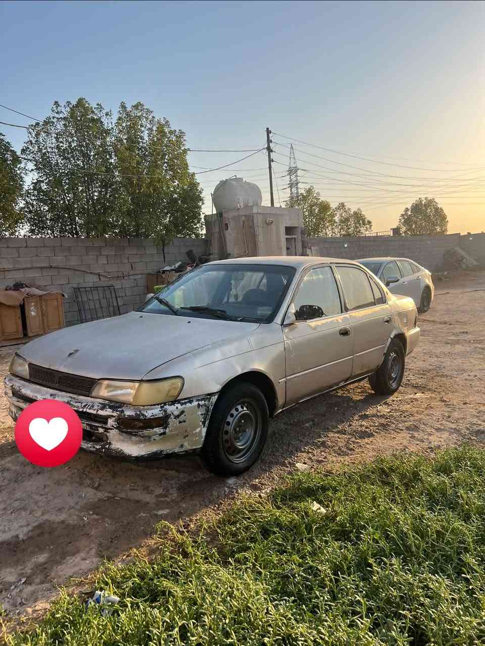 للبيع كورله 1993
مكفوله ضربه وصبغ بس بيها مكانات خياس 
السياره جاهزه 
مكينه وكير جدد
  السعر ب 38 وبيها مجال قليل 
مكاني بل بصره ***********
