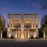 ٥٠م٢ • واجهات عصرية • تصميم هندسي