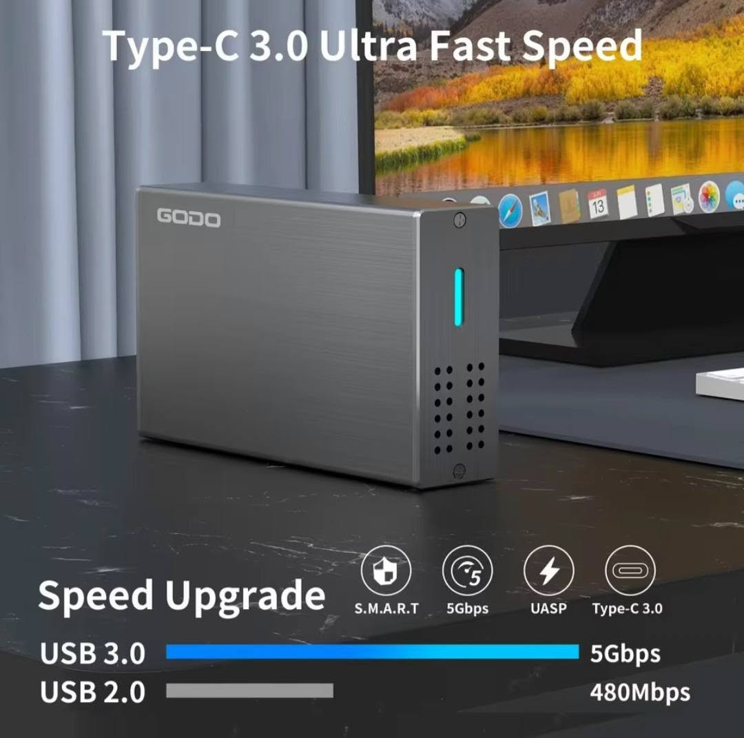 بيت هارد مزدوج • RAID • تايب سي 5Gbps