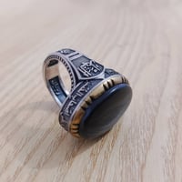 محبس • عقيق اسود • صياغة ثقيلة