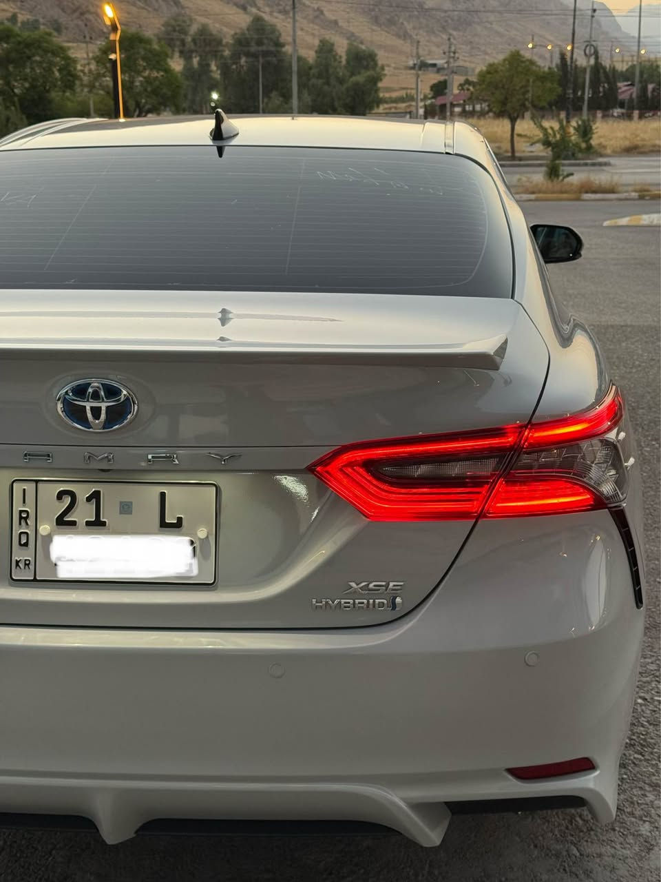 TOYOTA CAMRY 2024 HYBRID XSE
مواسەفات XSE HYBRID 
٥کامیرا داتاشۆ سەماحە جبڵ
کوشن ساردوگەرم بیلاد ناوسور 
رەنگی سەیارە سمنتی
سەیارەکە نمونە لە جوانی بەس بۆنیت بۆیاخ
بی تەحدیل و شوخت بی ناو گرتن 
ئیرباگ سیستەم بیلاد دانراوەتە
١٧هەزار مایل ڕۆشتوە
گیڕو مەکینە کارەبای بەشەرت 
سەیارە لە ڕانیە و بە ناو خۆمە
***********
*********** رانية, السليمانية
