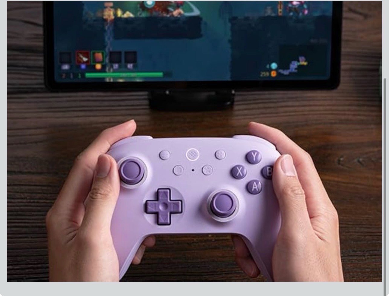 🎮🔥 8BitDo Ultimate 2C – يد تحكم لاسلكية احترافية 🕹️

استمتع بسرعة استجابة عالية وتحكم دقيق مع 8BitDo Ultimate 2C، المصممة لعشاق الألعاب والـGaming. ⚡

🌟 أبرز المميزات:
🔹 عصي تحكم بتقنية Hall Effect لمقاومة الـDrift 🎯
🔹 اتصال 2.4G + Bluetooth + USB 📡
🔹 معدل استجابة يصل إلى 1000Hz ⚡
🔹 تصميم مريح لجلسات اللعب الطويلة ✋
🔹 متوافقة مع Windows وAndroid 💻📱
🔹 لون بنفسجي مميز 💜

💥 سرعة + دقة + تحكم احترافي!

📲 للطلب والاستفسار عبر واتساب:
***********

🚚 توصيل إلى كافة محافظات العراق 🇮🇶