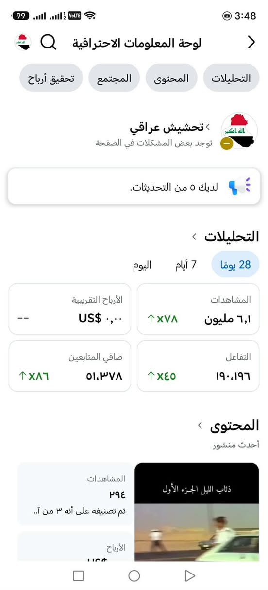 بيج 54الف متابع ترويج شغال جاهز
تفاعل حلو
للبيع بسعر مناسب***********
