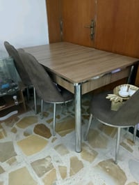 ميز طعام سلايد كراسي عدد 6سعره 125التواصل واتساب 07714106577