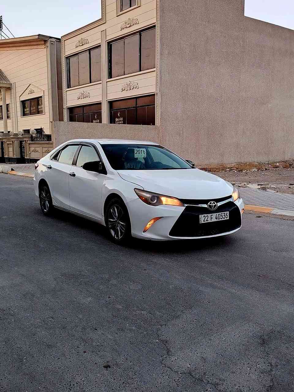 السلام عليكم
كامري موديل ٢٠١٦ 
بسعر مناسب ١٢٦
مواصفات SE ضرر بنيد وبين الجاملغ والباب بدون دواخل محرك وكير شرط صدر تخم تاير كله جديد تبريد شرط تحكمات ستيرن حساسات خلفيه كشنات كهرباء رقم أربيل دولي باسمي تحويل ثاني يوم
العنوان تكريت 
***********
