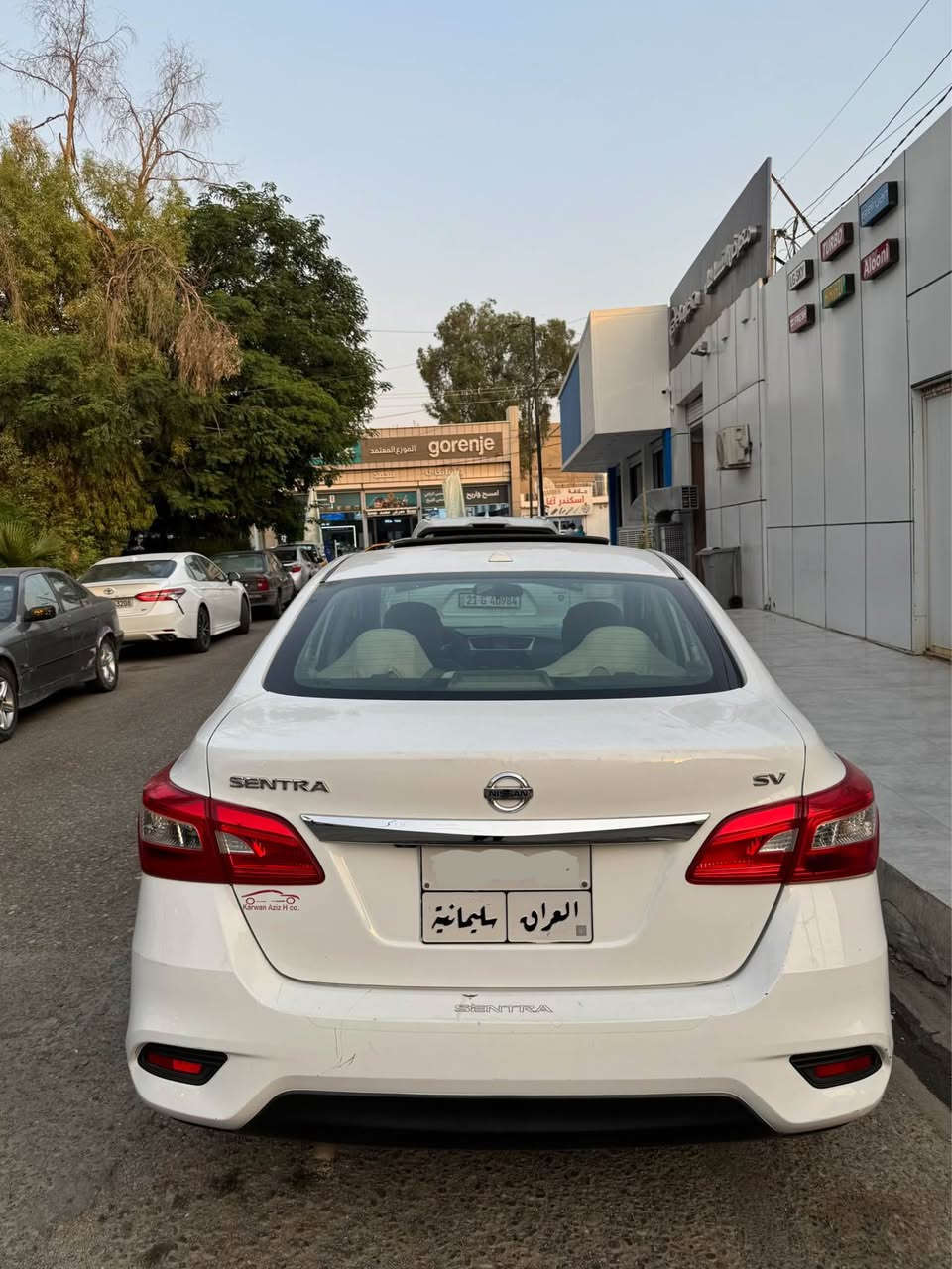 (کوردی-عربي)

Nissan Sentra
 2017 SV Plus Full
سپی بەفری
سڵاید 
ناو کرێمی
بەسمەیە 
دەرگای بەسمەیە
شاشە و کامێرا  
سوکان ڤۆلیۆم 
تەحدید سرعە
ئاوێنە کارەبایی
سڵایدی کارەبایی
زۆر مواسەفاتی تر 
تاخم پێش و دوای تازەیە زۆر توند و تۆڵە 
چوار تایەی تازەیە
تەبریدی تازەیە  
پاتری تازەیە
ڕەقەمی سلێمانی بەناوی خۆمانە بەشەرتی تەحویل
کۆبۆنی بەنزینی هەیە
 115 هەزار مایڵ ڕۆشتووە
هەموو گیانی بەشەرت تازە کراوەتەوە و مەسرەفێکی زۆر باشی لێکراوە و یەک دینار مەسروفی  نەماوە فوول مواسەفاتە
سیعری (105) گەڵا و معامەلە
***********
***********

Nissan Sentra 
2017 SV Plus Full 
ابيض ثلجي
سلايد
داخل كريمي
بصمة
أبواب بصمة
شاشة و كاميرا 
تحكم ستيرن
مثبت السرعة 
مرايات كهربائي 
سلايد كهربائي
و هواية مواصفات
صدر امامي و خلفي جديد 
اربع تايرات جديد
تبرید جدید 
بطارية جديد
رقم سليمانيه و بسمنا بشرط التحويل
بيها كوبون بنزين
115 الف مايل ماشي 
كله بشرط جاهز و بدون مصرف و فوول مواصفات
سعره (105) ورقة و بيهه مجال كركوك, العراق
