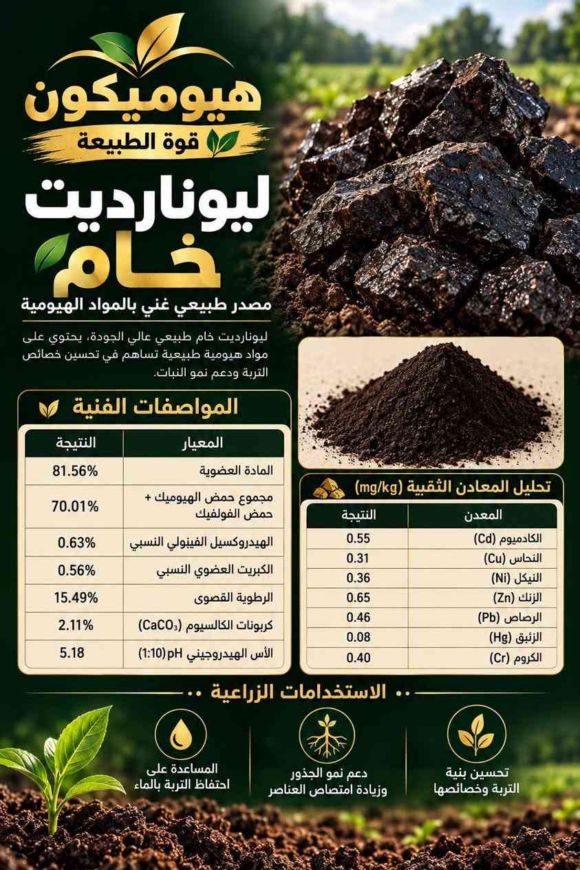 ليونارديت • سماد عضوي • هيوميكون