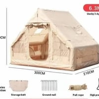 🏕️ نومة الفندق بالطبيعة 🌿⛺  ⛺ خيمة نفخ وزنها 15.5 كيلو 💪 قماش أوكسفورد...