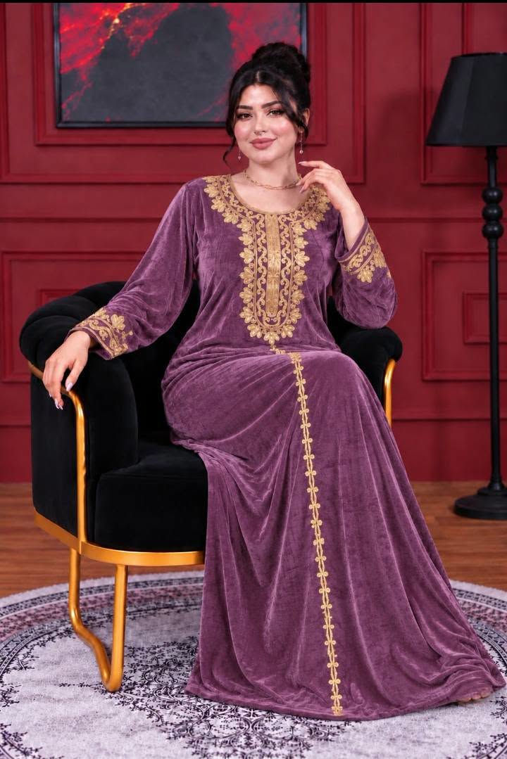 گلابية خليحي • 2XL-5XL • مخمل سوبر سوفت