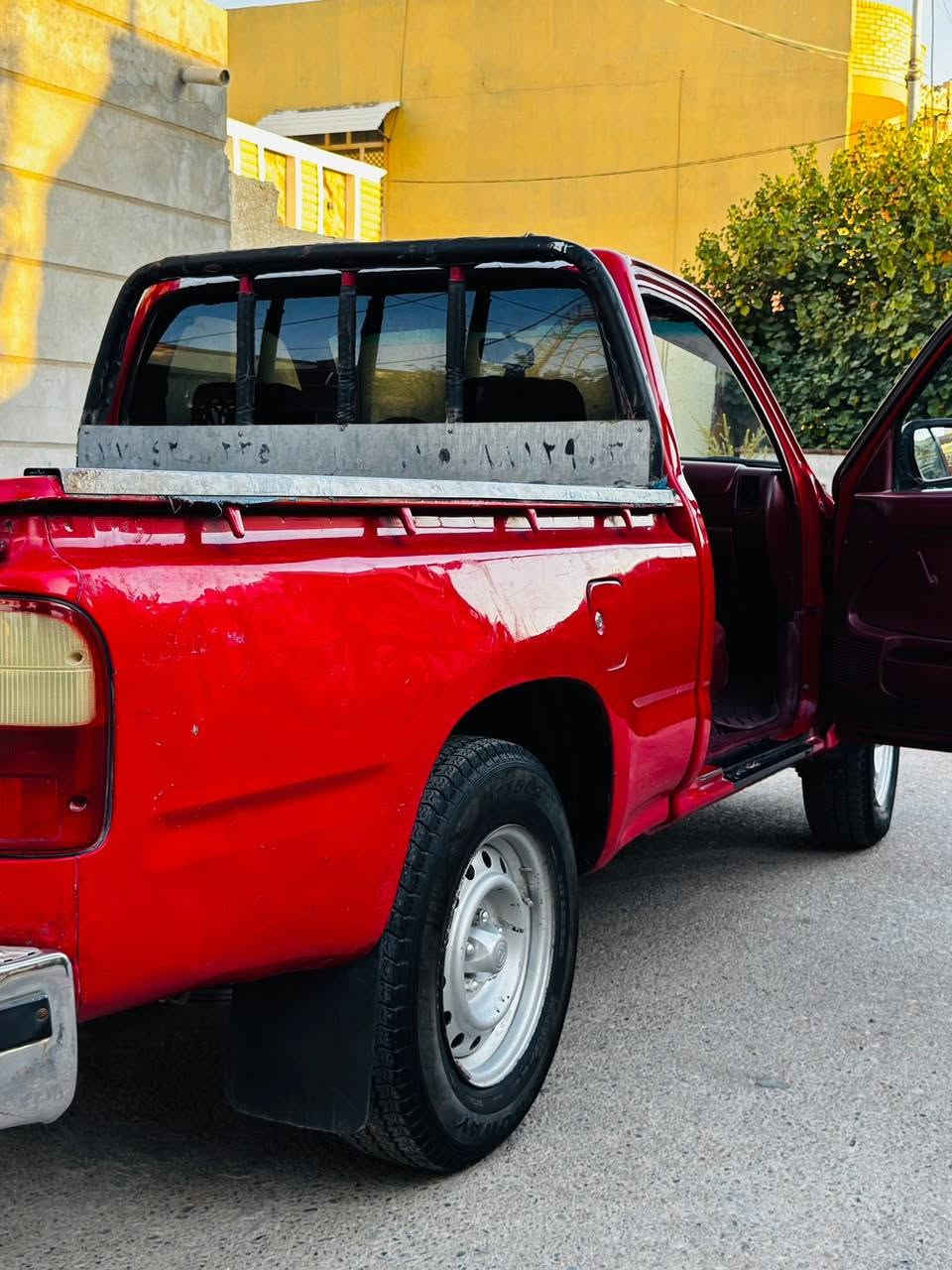🚙 للبيع تويوتا فلاحي موديل 2001
✅ محسن ومكفول
✅ كير ومكينة مكفولات
✅ تبريد
✅ تخم تاير وصدر تراي فول
✅ هزّة جديدة
✅ رقم إنكليزي جديد
✅ تحويل ثاني يوم
⚠️ يوجد صدا بسيط في الباب الخلفي وصبغ حسب مامأشر في الصور  فقط وغير هذا الشي السيارة كفالة عامة 

💰 السعر: 87 ورقة وبيها مجال بسيط

👀 السيارة تجي تشوفها بعينك وتفحصها بنفسك
🤝 وحياك الله وتدلل
📍 الموقع: ديالى – بعقوبة – قرب تقاطع القدس
📞 للاتصال: ***********
