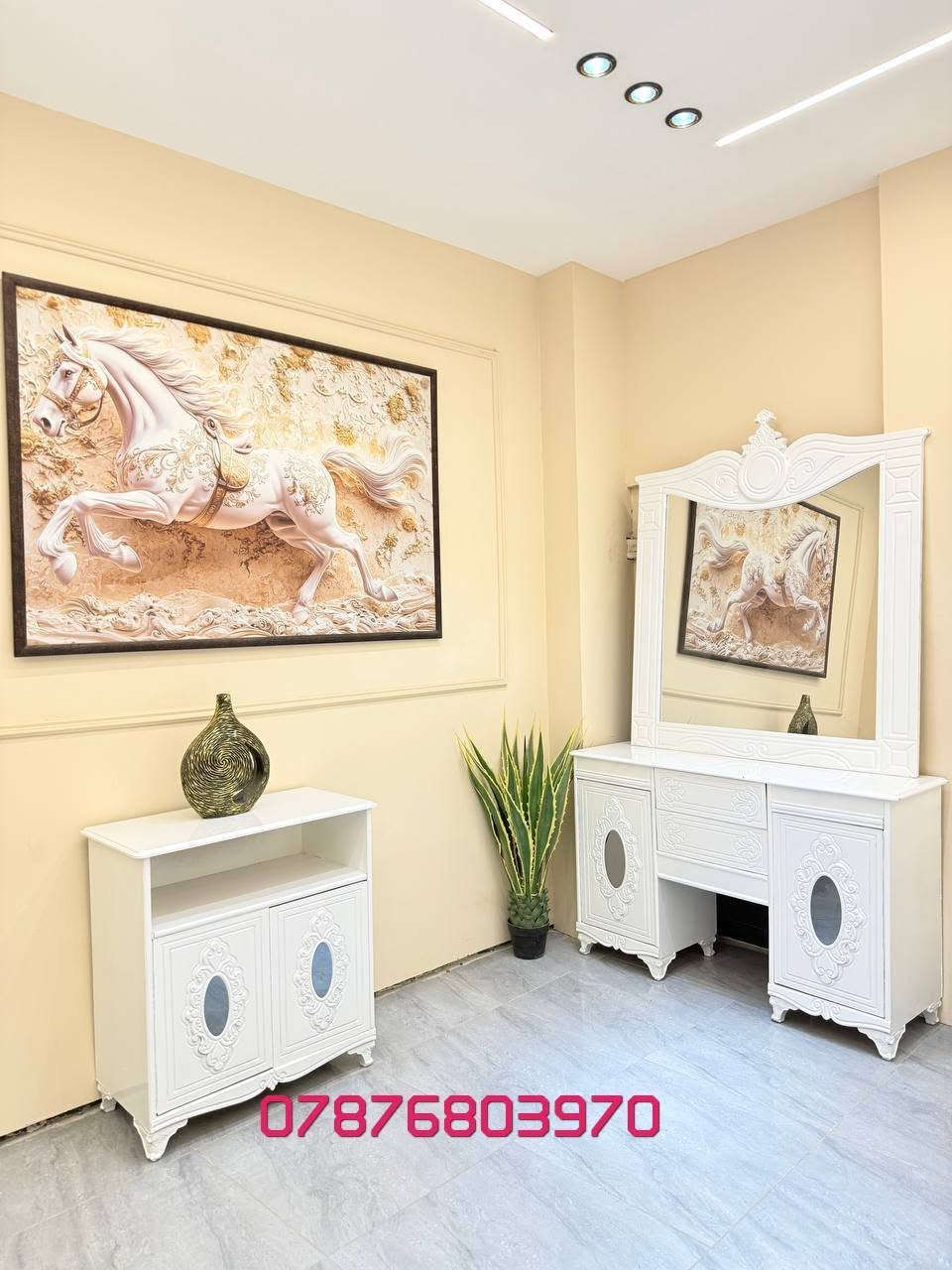 تخفيضات ✨ غرف نوم نجارة عراقية ✨
***********
http://wa.me/+9647876803970

🔹 نجارة عراقية متقنة بجودة عالية وتشطيبات راقية.
🔹 أكثر من 50 موديل مختلف يناسب جميع الأذواق.
🔹 توصيل إلى بغداد وجميع المحافظات بأجور مناسبة.
🔹 سرعة في الإنجاز وخدمة مميزة حتى باب البيت.

📌 مكونات الغرفة:
✔️ كنتور قياس 320 
داخل 3 ملم الوجه 5 ملم
✔️ ميز مرآة 
✔️ ميز بلازما
✔️ زاوية كنتورية. قياس80
✔️ سرير 160*200
✔️ تاج الجرباية
✔️ ناصي الجرباية
✔️ قواعد الجرباية كله بلوك
✔️ كومدين عدد (2) قياس 50 الواحد 
 
http://wa.me/+9647876803970

💰 أسعار غرف النوم تبدأ من:
1,000,000 دينار إلى 1,250,000 دينار فقط
🎨 أعمال صبغ  من أجود الخامات وبأسعار متنوعة تناسب الجميع.
🚚 ويانه طلبك يوصل لباب البيت بأسرع وقت!

📞 للحجز والاستفسار:
http://wa.me/+9647876803970
*********** 
📩 يرجى إرسال صورة الموديل المطلوب  التواصل مباشرة واتساب، وسنكون بخدمتكم.
