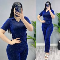 توفر بريق الستراس ❤️❤️ التراك الردان المرصع بالستراس 💎 اللامع بالكامل،...
