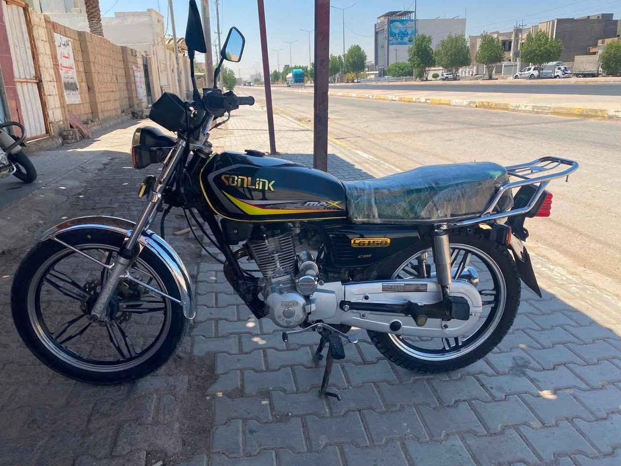 دراجه ايراني للبيع 550  بيه مجال جديدة كلش مكفوله من كلشي محرك بلادي كهربائيات كله شغاله موديل 22   للاستفسار على رقم  ***********
#مكلف ب النشر
