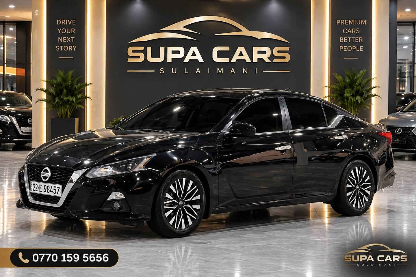 ༺ بِسْمِ اللّٰهِ الرَّحْمٰنِ الرَّحِيمِ ༻

🚘 NISSAN ALTIMA 2022 — S 🔥

✨ ئۆتۆمبێلێکی زۆر جوان و پاکە ✨
 
بس بونيت كليره بێ ناو گرتن 

⭐ مواسەفات:
🔹 رادار
🔹 کامێرا 📷
🔹 شەغال بە کۆنتڕۆڵ
🔹 وەکالە
🔹 بە ناوی خۆمەوەیە

🔑 ژمارەی شاسی: 1N4BL4BVXNN420476

💰 نرخ: ١٣٢ وەرەقە 🔥

📍 شوێن: سلێمانی

📞 بۆ زانیاری و پەیوەندی:
***********
***********
«»«»«»«»«»«»«»«»«»«»«»«»«»«»«»«»«»«

🚘 نيسان ألتيما 2022 – S 🔥

✨ سيارة جميلة جداً ونظيفة ✨

⭐ المواصفات:
🔹 رادار
🔹 كاميرا خلفية 📷
🔹 تشغيل عن بعد 
🔹 السيارة باسمى 

🔑 رقم الشاصي: 1N4BL4BVXNN420476

💰 السعر: 132 ورقة 🔥

📍 الموقع: السليمانية

📞 للاستفسار والتواصل: السليمانية, العراق

نص مكتوب في الصور:
- DRIVE YOUR NEXT STORY
- PREMIUM CARS BETTER PEOPLE
- DRIVE YOUR NEXT STORY PREMIUM CARS BETTER PEOPLE *********** SUPA CARS SULAIMANI
- DRIVE YOUR NEXT STORY SUPA CARS SULAIMANI PREMIUM CARS BETTER PEOPLE *********** SUPA CARS SULAIMANI