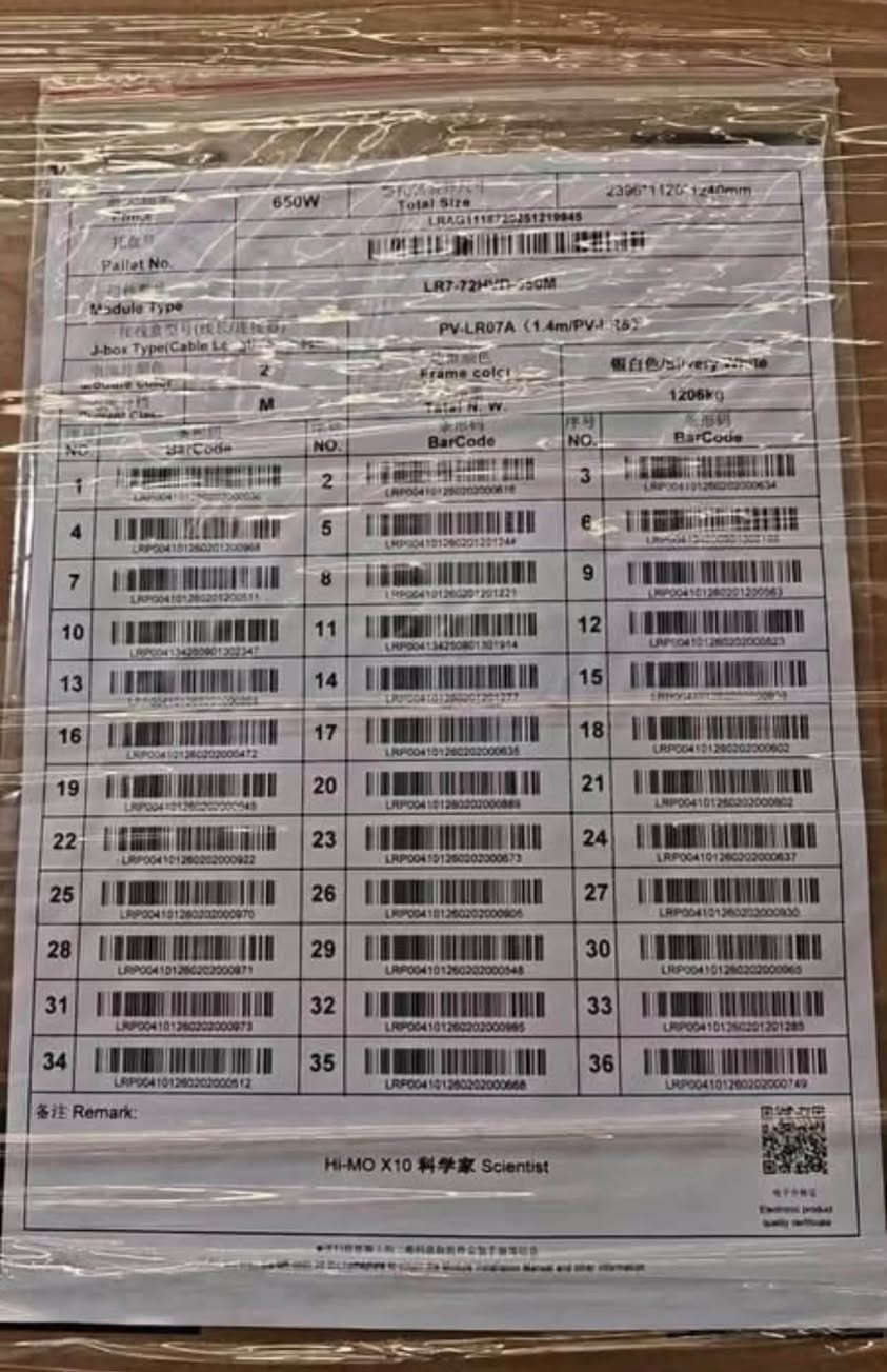 الواح لونجي X10   650w

متوفر حاويه كامله السعر ١٥٢ الف قطعه 

يتوفر حملة ومفرد 
التواصل اتصال ع رقم

‭***********‬
