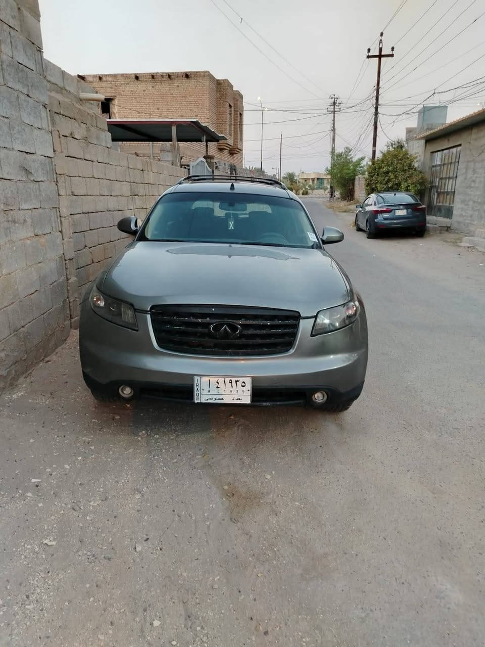 السلام عليكم للبيع او مراوس 
انفنتي 2008 فول مواصفات ١ع١
بدون ضربه صبغ حزام جماليه
محرك بلادي تبريد ثلج
تخم تاير جديد السعر ٨٥
رقم بغداد سنويه جديده
للأستفسار ***********
