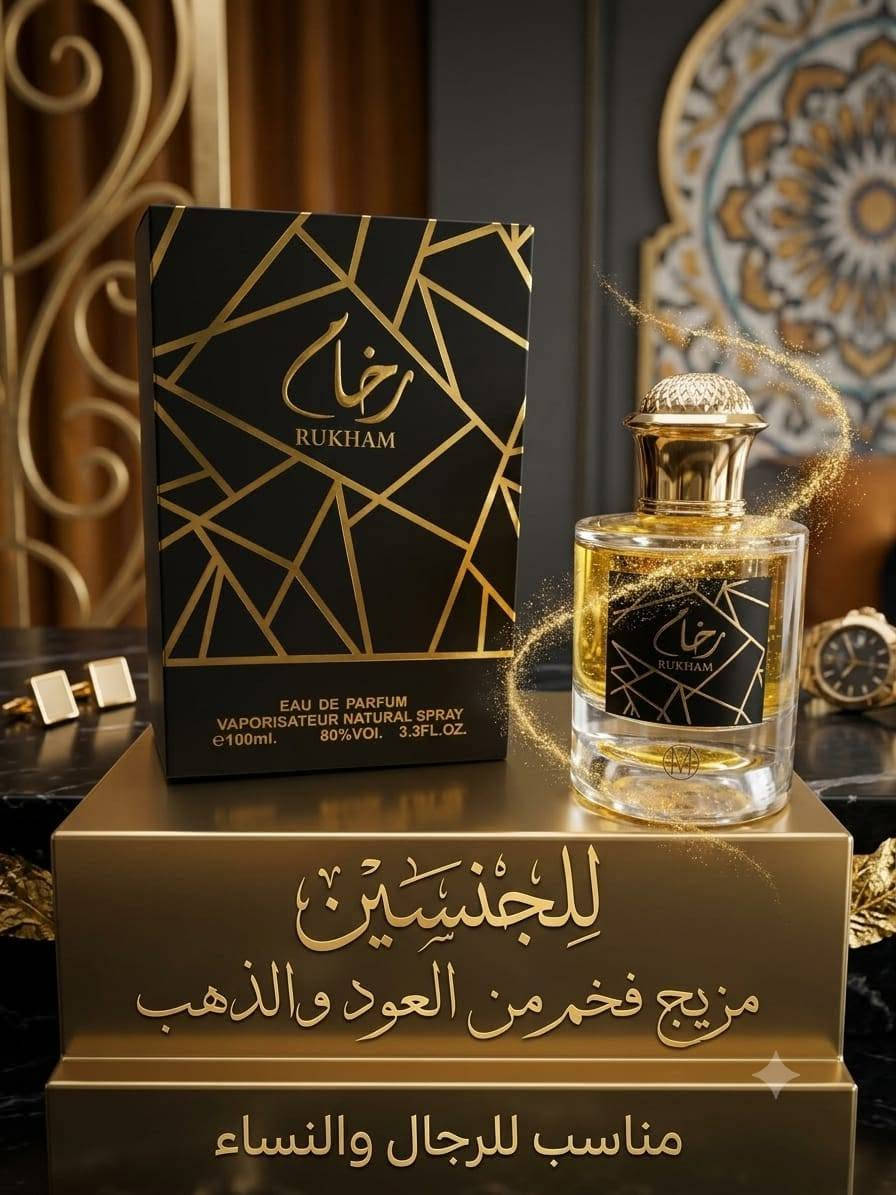 عرض خاص كميه محدوده لطلب ***********

نص مكتوب في الصور:
- لِلجِنسَيْنِ مزيج فخم من العود والذهب مناسب للرجال والنساء
- عطر نسائي ورجالي WOMEN'S & MEN'S FRAGRANCE
- مجموعة للجنسين (عطر رجالي ونسائي)
- مناسب للجنسين للرجال والنساء