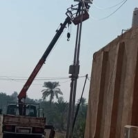 نصب وتسليك • نصب محولات • قلع الاعمدة